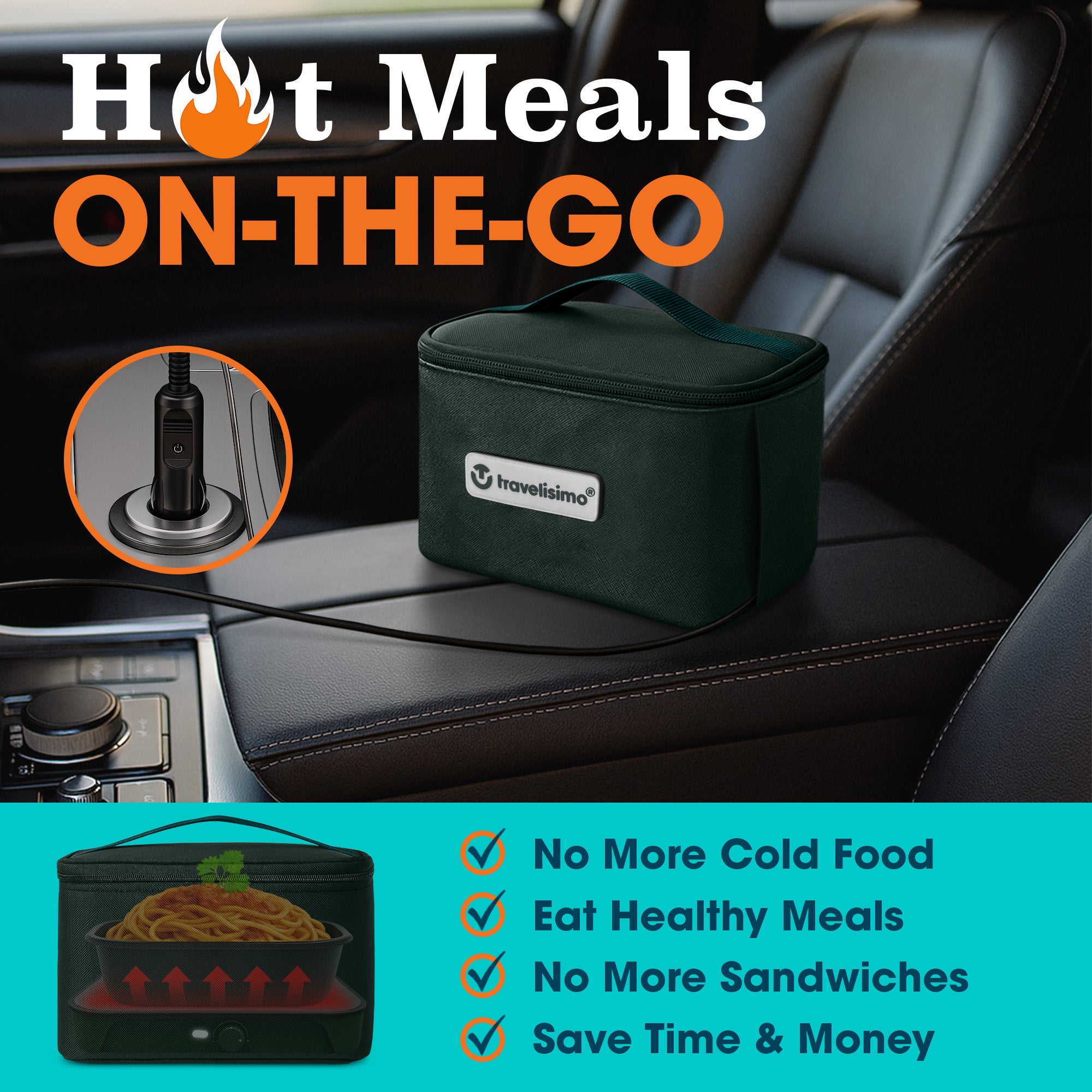 Siena Portable Microwave - Dark Green