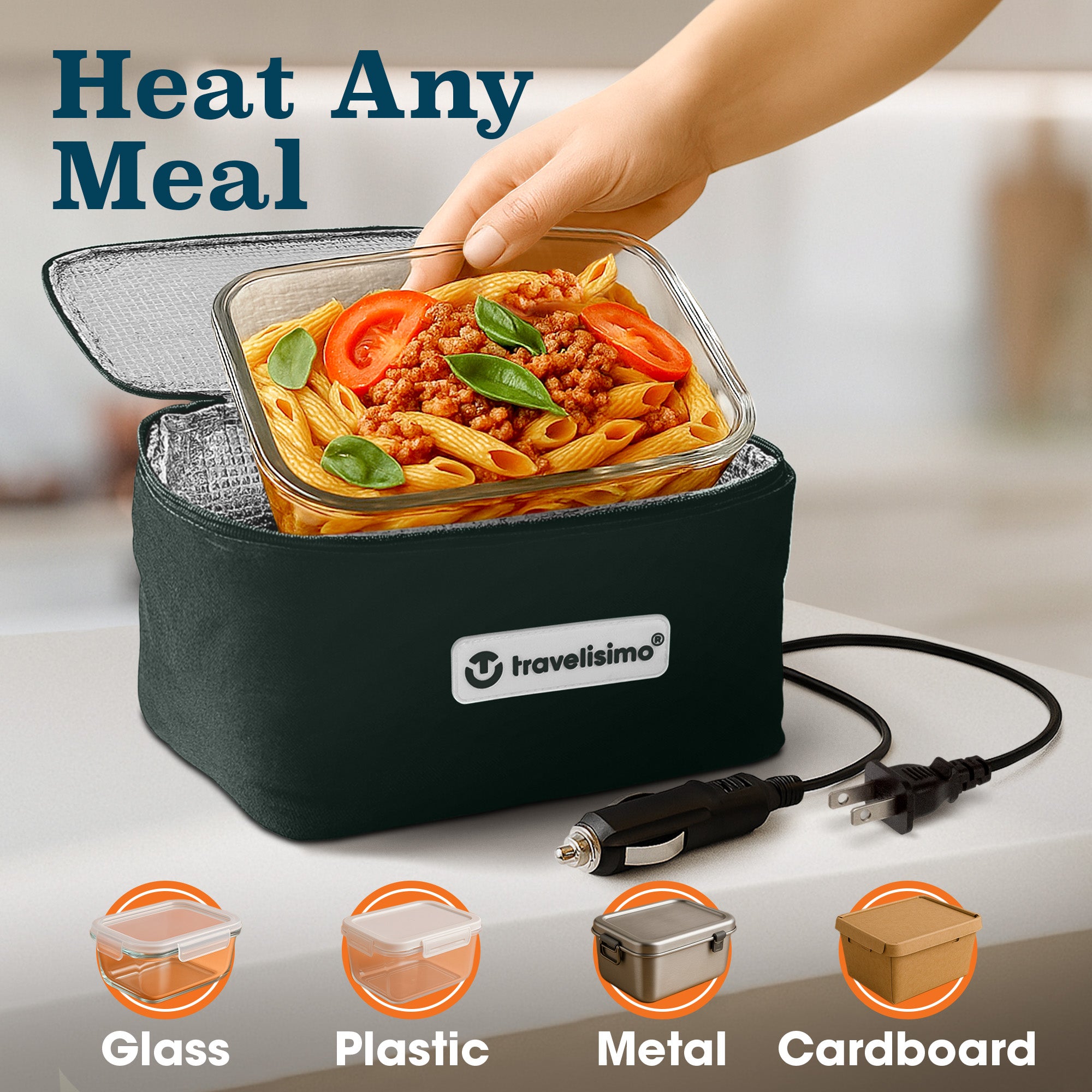 Siena Portable Microwave - Dark Green