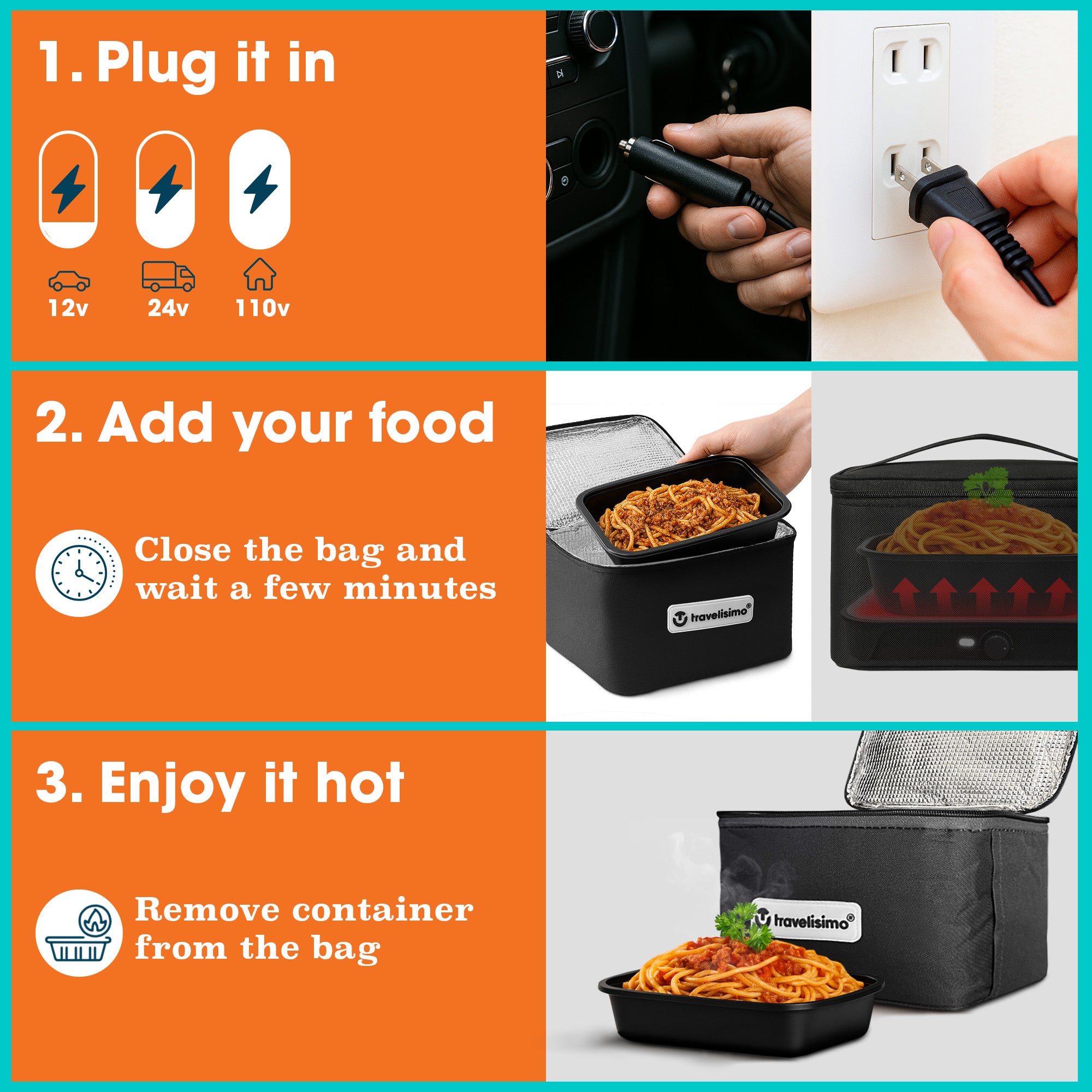 Siena Portable Microwave - Black