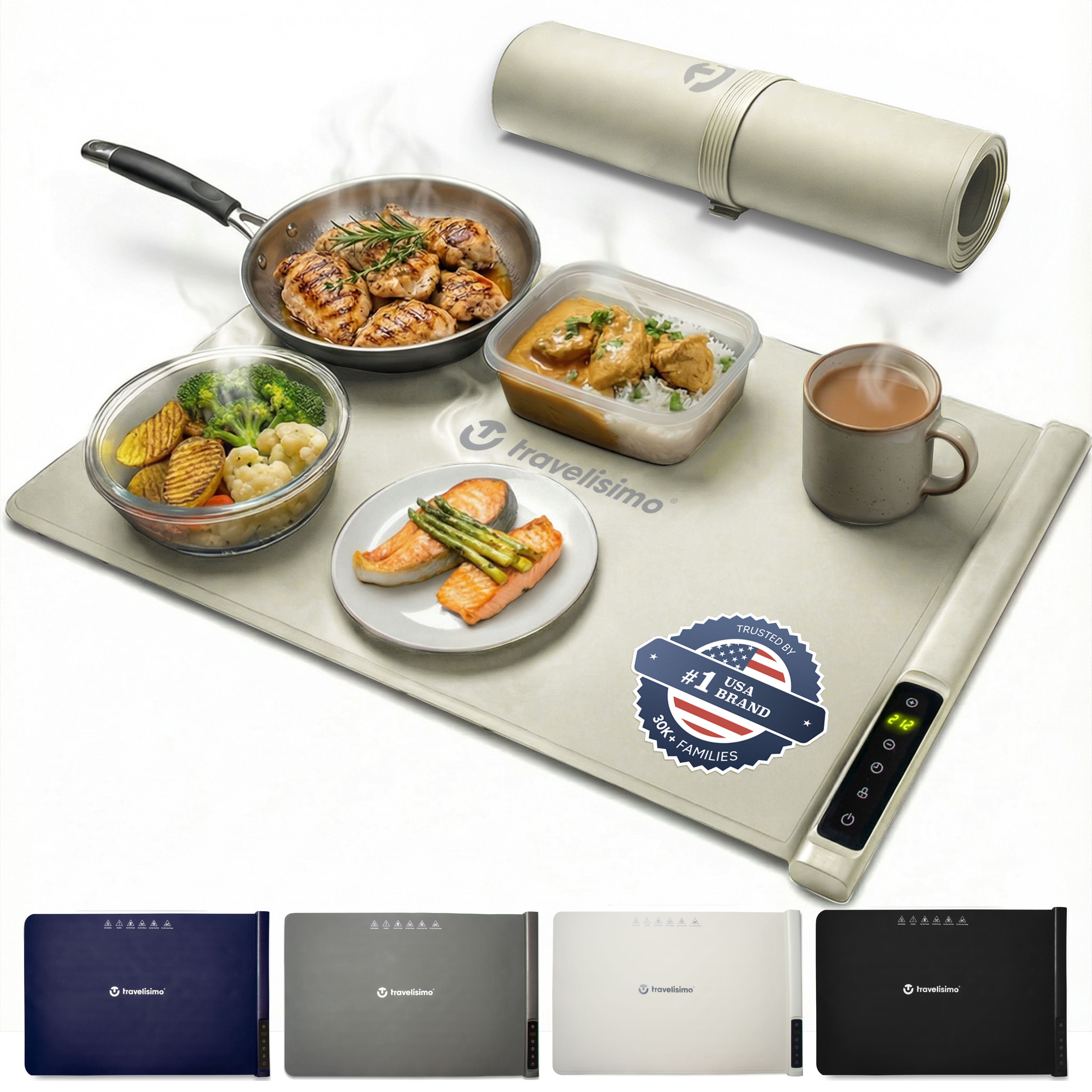 Palermo Food Warming Mat - Beige