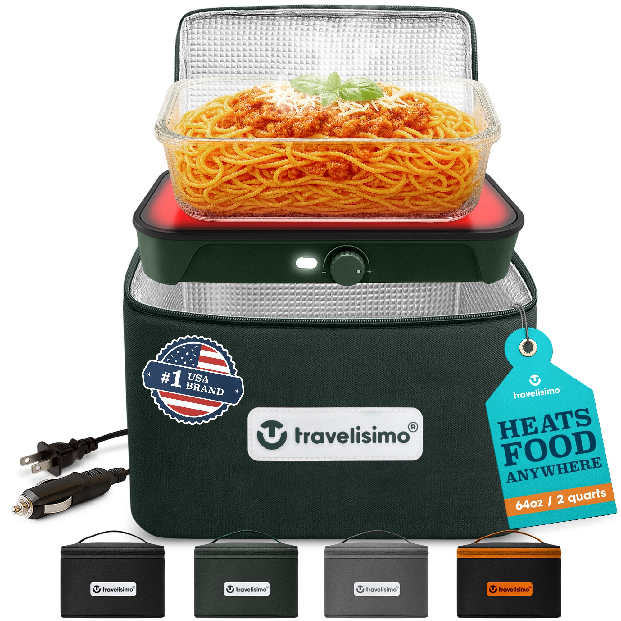 Siena Portable Microwave - Dark Green