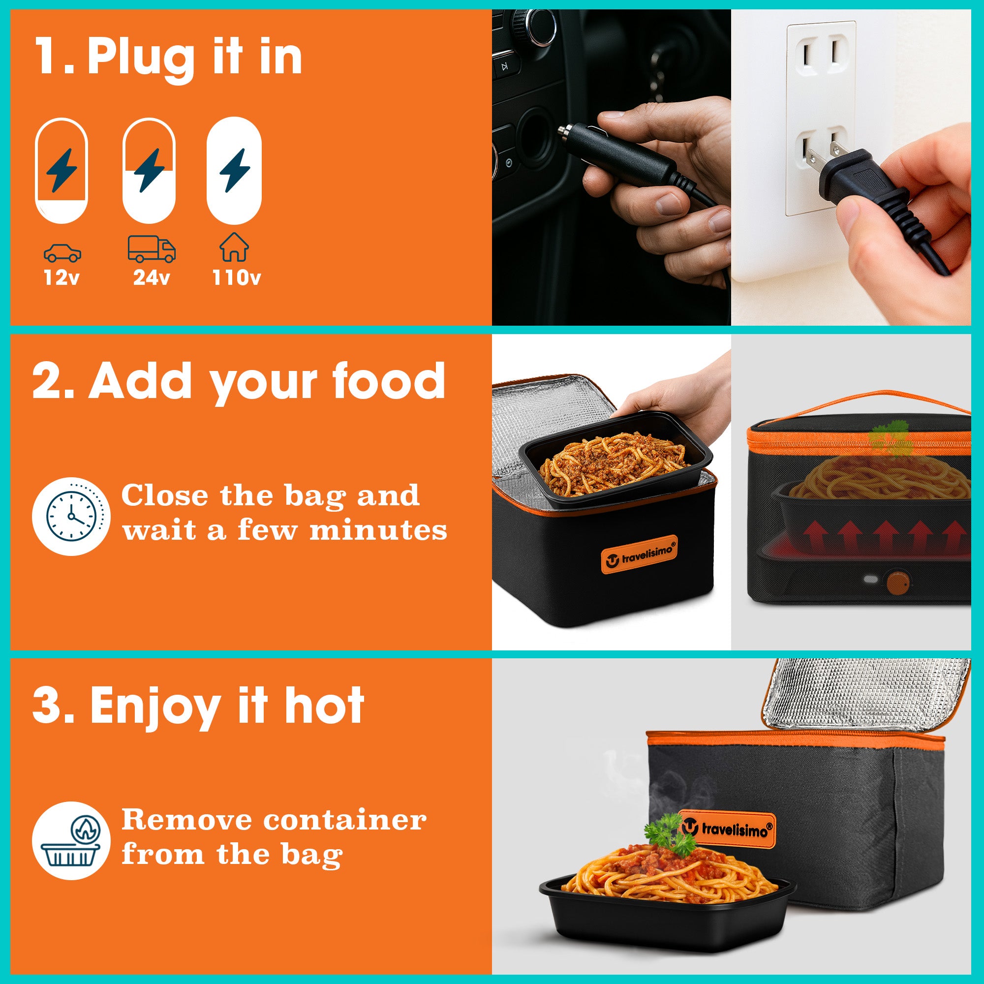 Siena Portable Microwave - Neon