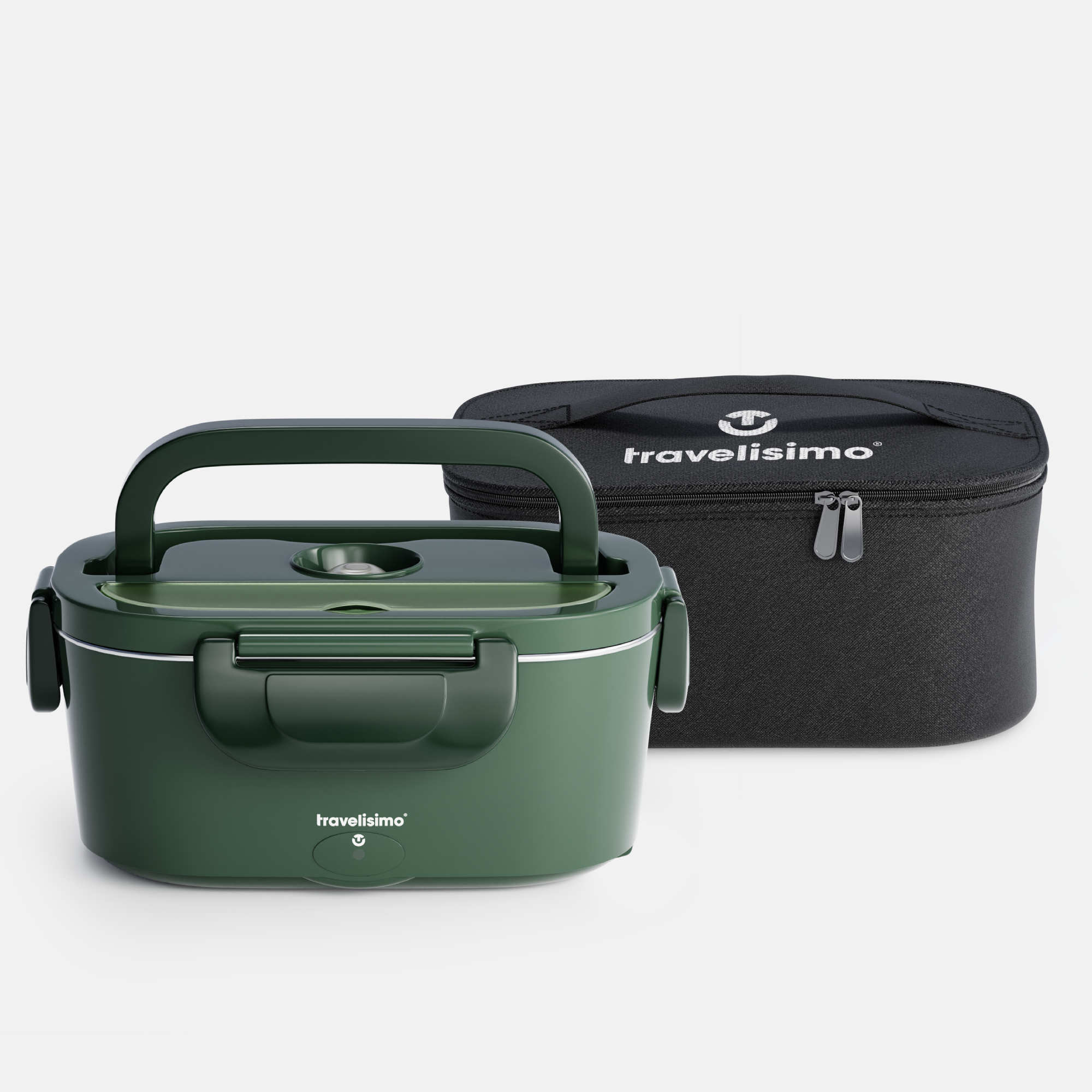 Bari Electric Lunch Box + Carry Bag - Dark Green