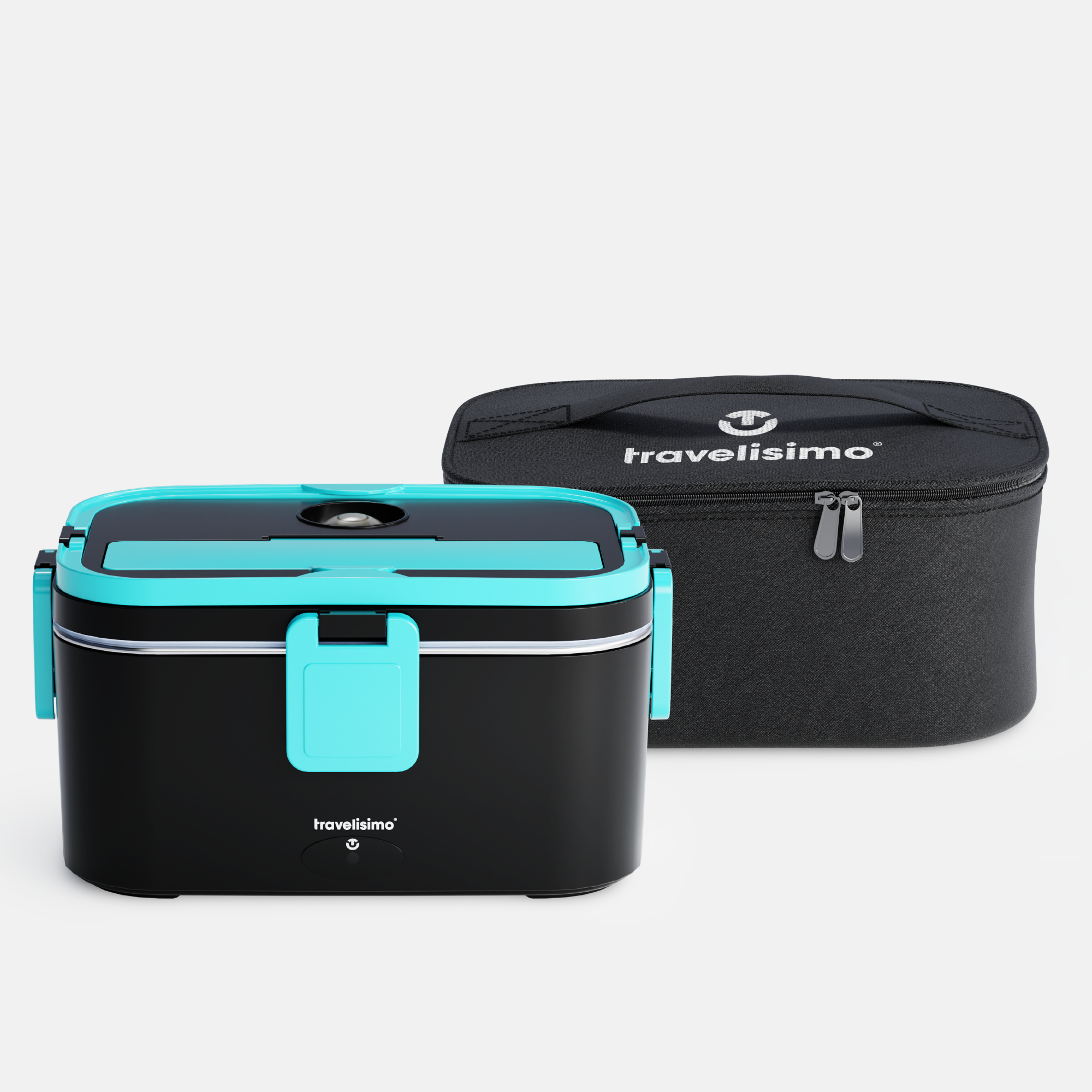 Napoli Electric Lunch Box + Carry Bag - Neon Blue