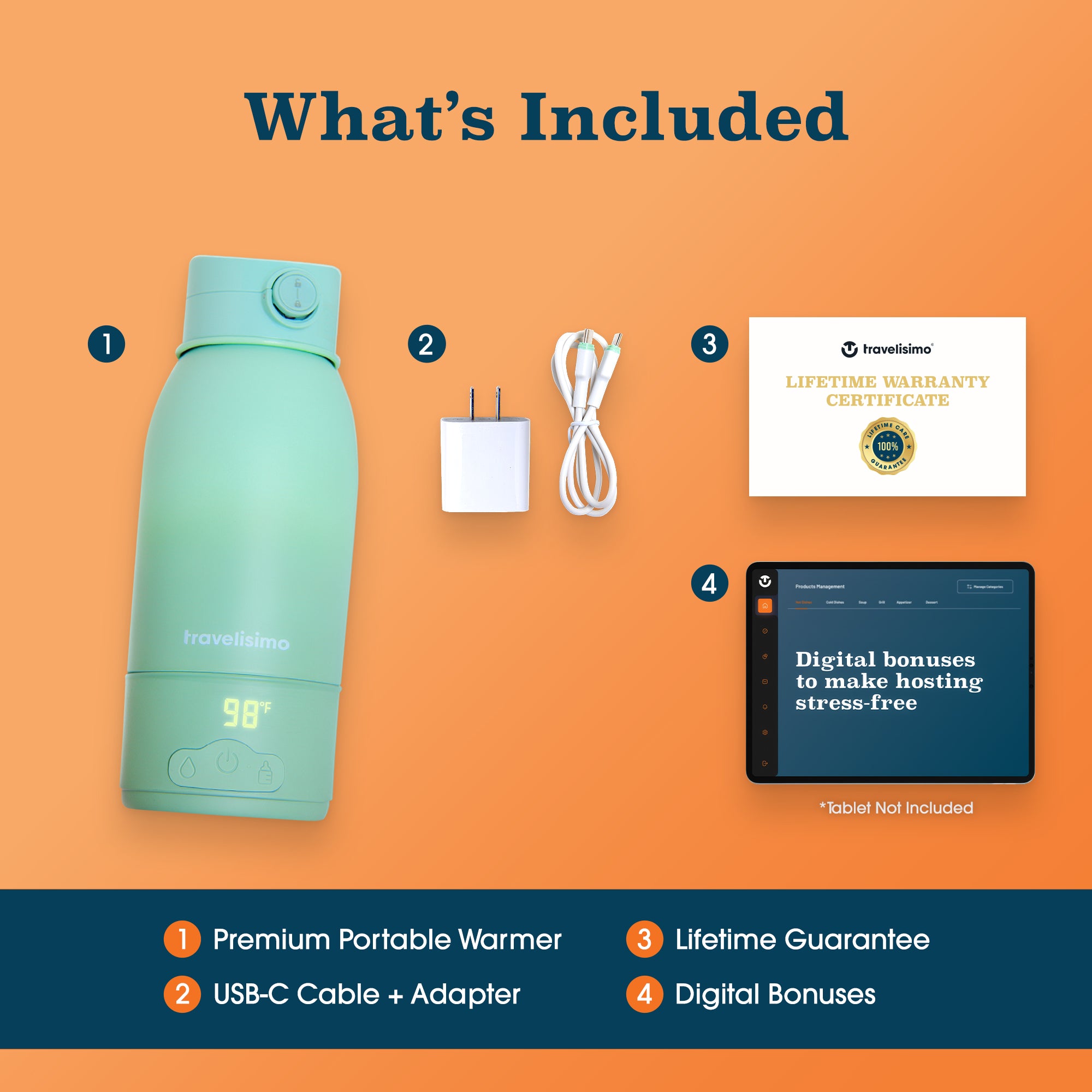 Milano Portable Bottle Warmer - Green